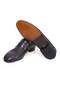 Black Color Laceless Genuine Leather Men's Shoes - 3