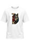 Unisex Turkish Wolf Printed T-Shirt – Special Design T-Shirt with Turkish Motif Featuring a Wolf Pattern with a Crescent and Star