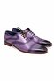 Purple Color Lace-Up Genuine Leather Men's Shoes