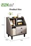 Storage Night Stand, Bedside Table with Open Storage and Drawers, Reasonable Partition Side Table, Solid Wood Support Legs for Bedroom Living Room Study Room - 3