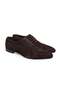 Brown Lace-Up Genuine Leather Suede Men's Shoes