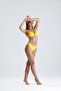 Women's Underwire Empty Cup Yellow Bikini Set C9T6N12 - 2
