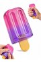 Squishy Toy 8.5cm Colorful Ice Cream Fidget Toy for Kids & Adults – Realistic Popsicle Stress Relief Toy | Translucent Malt Extract Sensory Gel Pack for Anxiety Control | Office Desk Accessory