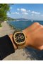 Men's Wristwatch, Gold-Tone, Custom Design, Suitable for Everyday Use, Water-Resistant to 50 Meters - 2