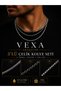 Vexa Accessory Trio Steel Necklace Set Silver Color Tarnish Resistant Steel Necklace Unisex - 2