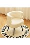 Elegant Bouclé Accent Chair, Plush Upholstered Armchair with Curved Backrest, Comfortable Padded Seat, Sturdy Black Legs, Modern Luxury Design
