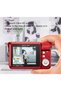 18MP Digital Camera with 8X Zoom, Auto Focus & Anti-Shake, 2.7 Inch Screen Portable Point and Shoot for Travel Vlogging, Red - 2