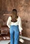 Beige Ruffled Blouse - 4