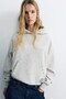 Zımba detaylı kapüşonlu sweatshirt