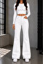 Teresa Women's White High Waist Lycra Spanish Flare Jeans - 2
