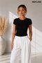 Women's Fitted Crew Neck Stretchy Soft Cotton Basic T-Shirt - 3