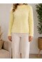 Women's Crew Neck Washed Balloon Sleeve Knit Sweater - Comfortable Fit Daily Stylish Basic Sweater - 3