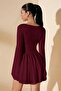 Double Breasted Collar Spanish Sleeve Long Sleeve Mini Dress Jt9195 - 3