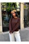 Women's Crew Neck Oversize Basic Premium Knitwear Sweater - 4