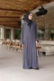 Dubai Silk Hand Embroidered Abaya Rose - 8