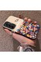 Samsung Galaxy A35 Compatible Silicone Edge Hard Back Case Couple Phone Case with Floral Pattern - 2