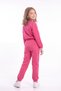 2-Piece Girls' Crew Neck Short Cut Printed Double Pocket 4-Piece Tracksuit Set - 4