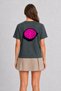 Unisex Smoked Dragon Fruit Modern Graphic Printed Regular Fit 100% Cotton T-Shirt - 3