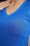 Women's Lycra Stretchy Knitwear V-Neck Camisole Body Blouse-Sax - 3