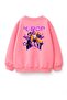 Girl's 3 Thread Fabric Cotton K-Pop Printed Sweatshirt