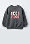 Unisex Kids' 3-Yarn Fabric Printed Cotton Sweatshirt