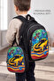 Primary School and Kindergarten Backpack Set with Yellow Trolley and Lunch Bag, Ergonomic Children's School Bag - 2