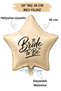 18 Inch Beige Star Foil Balloon |   Bride to Be Printed |   Helyuma Compatible Bachelor Party Balloon