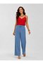 Bürümcük Fabric Lycra Pants with Elastic Waist and Ribbon Detail - 2