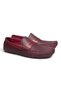 Bordo Knitted Print Bordo Color Laceless Genuine Leather Men's Shoes