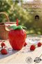 Strawberry Design Water Bottle with Straw 800 ml Bpa-Free Children's and Adults' School Picnic Water Bottle