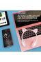 K10 Kids Christmas Birthday Cat Ears Bluetooth Foldable LED Light Up Headphones with Microphone with Micro SD Card Slot Pink - 2