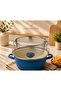 Enamel Frying Pan Stainless Wire Strainer Potato Frying Pan 22 cm