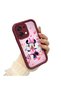 Oppo A6 Pro 4g Compatible Case Camera Protector Minnie Pattern Maroon Loving Couple Silicone Phone Case - 2