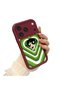 iPhone 17/18 Pro Compatible Case Camera Protector Cartoon Pattern Maroon Lover Couple Silicone Phone Case - 2
