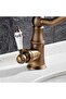 Bathroom Sink Faucet Rustic Model Antique Color Ceramic Handle New Model Imported with 7 Years Warranty - 5