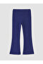 Blue Floral Spanish Style Girls' Leggings 2-Piece Set - 4