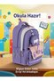 Girl's Primary School Orthopedic 3-Piece Set Pen Holder Lunch Bag 3 Compartments Ice Cream - 5
