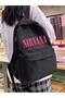Waterproof Black Printed School Laptop Backpack
