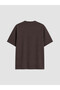 Vizyon New Season Brown Crew Neck Men's T-Shirt - 6