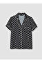 Lcw Dream Black Shirt Collar Polka Dot Women's Pajama Set - 6
