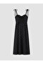 Quality Pieces from Çelebi Store Heart Roba Collar Rope Strap Polka Dot Dress - 6