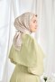 Twill Silk Scarf Monogram Beige - 4