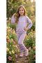 Girl's Tracksuit Set Sweatshirt Bottoms Cotton Two Yarns Seasonal Casual Combination 3-4-5-6-7 Years Old 1 Size Larger Preferred - 4