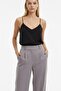 Women's Relaxed Fit Thin Fabric Trousers - 3