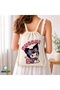 Kuromi Drawstring Linen Bag C165