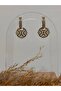 Vintage Embroidered Steel Earrings - 3