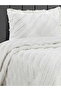 Ponpon Seri̇es Less Model 2-Piece Pique Set with Pillows (Gray) (2 Pieces with 3 Color Options) - 2