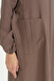 Cep Detailed Belted Tencel Ferace - Light Brown - 3