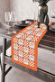 40X140Cm Woven Stain-Resistant Printed Thai Feather Fabric Tablecloth Decorative Runner Washable