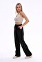 Linen Blend Loose Fit Pants - 2